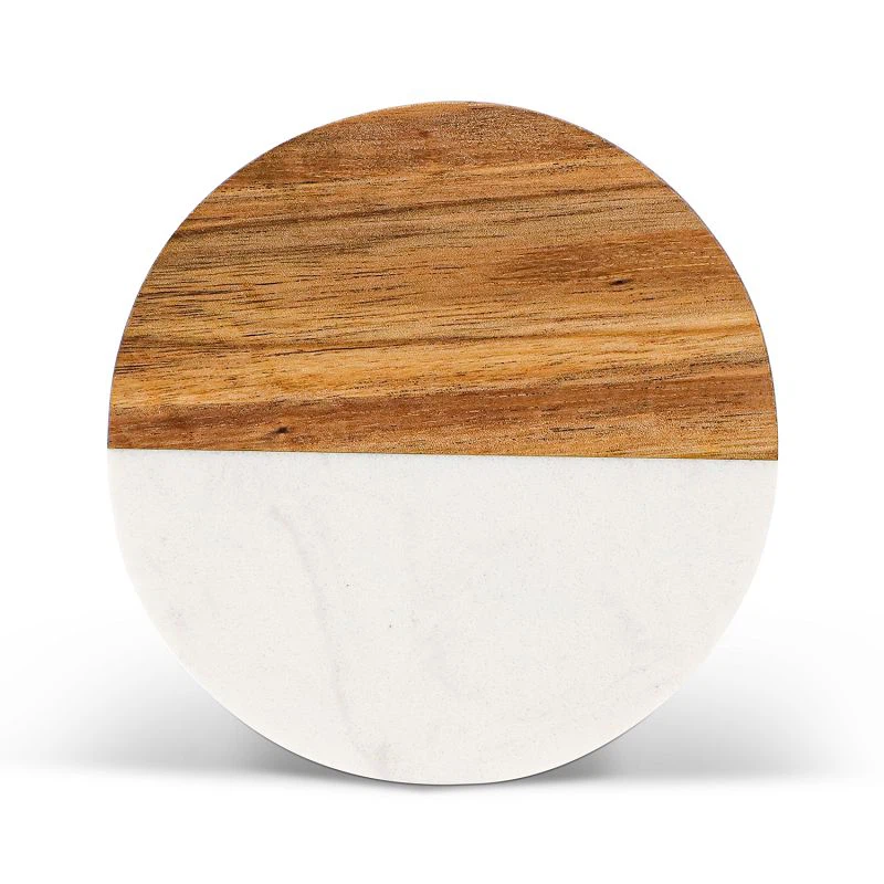 Marble and wood Coaster (10)(001)